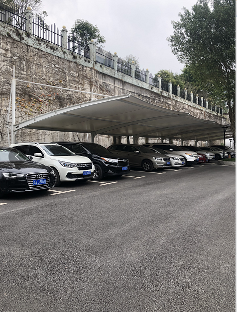 户外膜结构停车棚