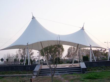 膜结构遮阳景观棚价格